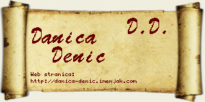 Danica Denić vizit kartica